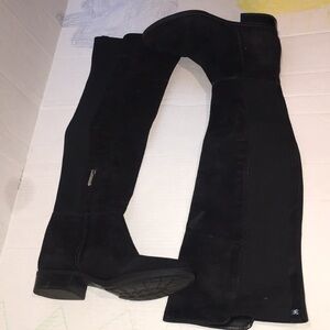 Sam Edelman Black Suede Over The Knee High Boots | Size 6.5